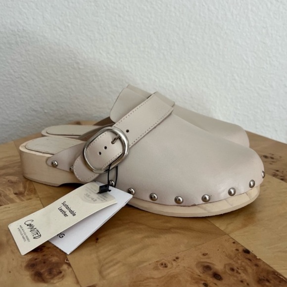 Mango MNG | size 38 studded leather clogs - Picture 8 of 9